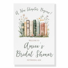 A New Chapter Begins! Spring Floral Welcome Sign