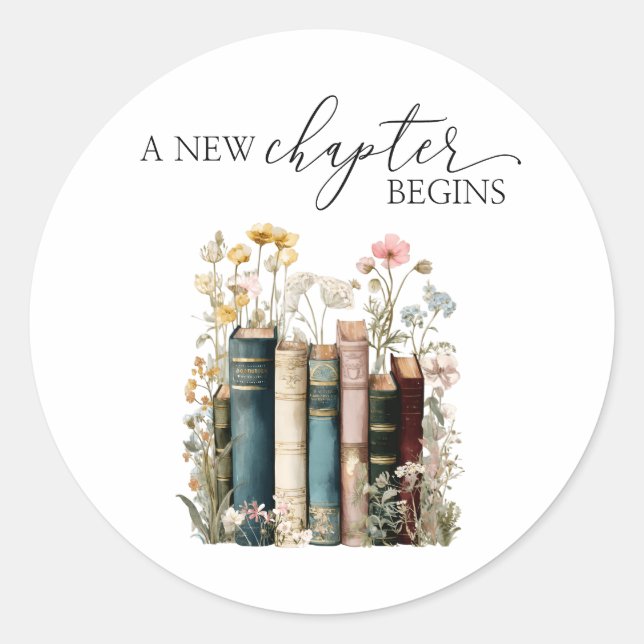 A New Chapter Begins Stickers (Front)