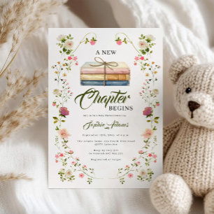 A New Chapter Begins Storybook Baby Shower Invitation