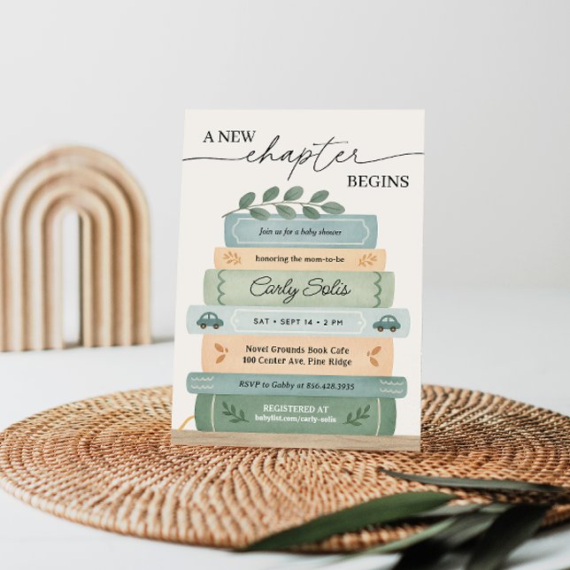 A New Chapter Begins Storybook Baby Shower Invitation (Creator Uploaded)