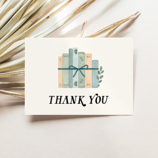 A New Chapter Begins Storybook Baby Shower Thank You Card
