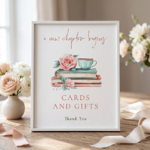 A New Chapter Books Cards Gifts Sign Bridal Shower