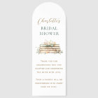 A New Chapter Floral Book Bridal Shower Favor