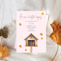 A New Chapter Library Fall Books Pink Baby Shower
