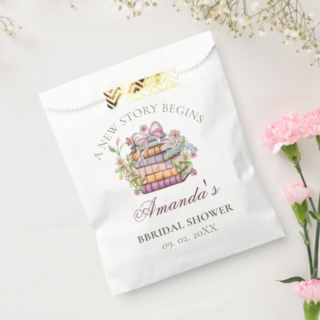 A New Chapter Story Book Bridal Shower Favour Bags (Sealed)