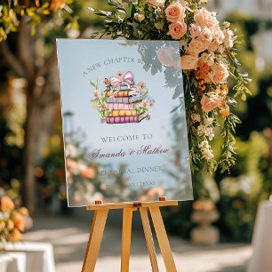 A New Chapter Story Book Rehearsal Di nner Welcome Acrylic Sign