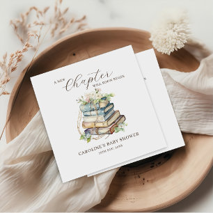 A New Chapter Story Books Baby Shower Napkins