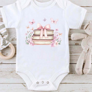 A New chapter storybook Baby Shower Baby Bodysuit