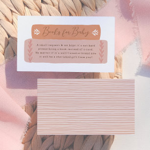A New Chapter Storybook Baby Shower Books For Baby Enclosure Card