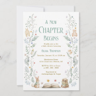 A New Chapter Storybook Baby Shower Invitation