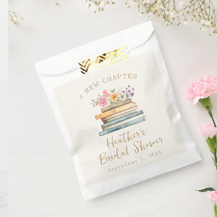A New Chapter Wildflower Books Bridal Shower Favour Bags