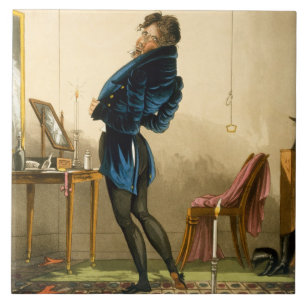 A New Coat (colour litho) Tile
