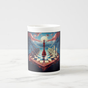 A New Concept On The Game Of Chess Bone China Mug