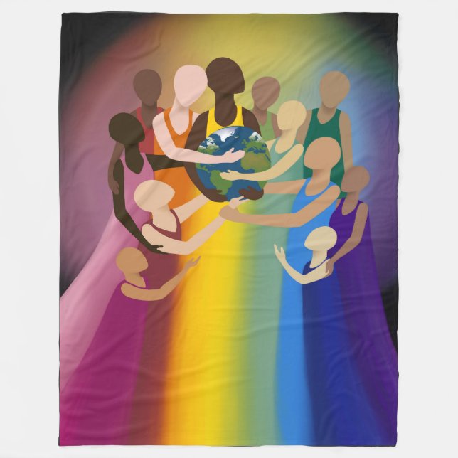 A New Day Dawning Fleece Blanket (Front)