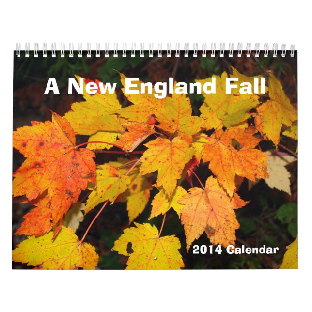 A New England Fall 2014 Calendar (Cover)
