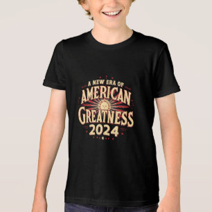 A New Era of American Greatness 2024 Trump Won Tri-Blend Shirt