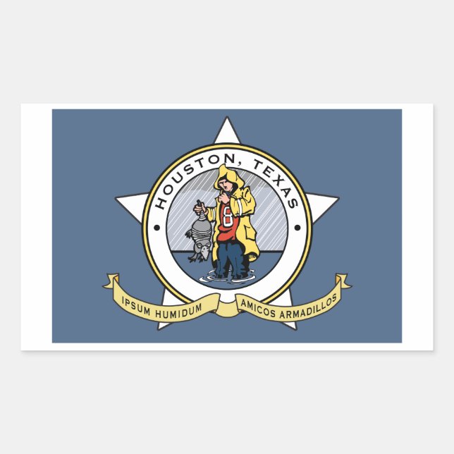 A New Flag for Houston sticker (Front)