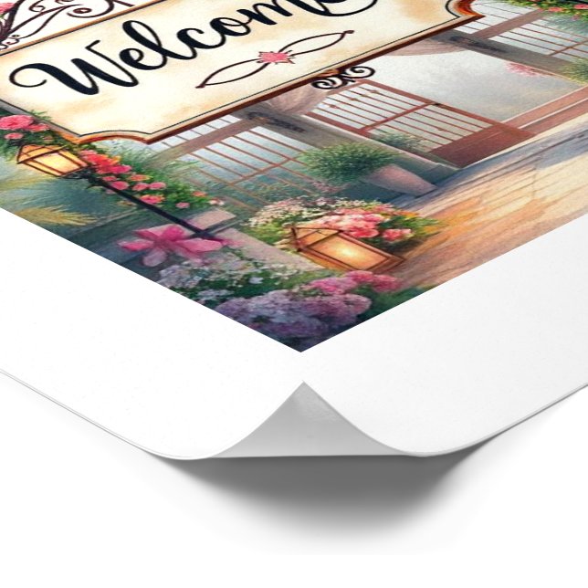  a new home for the holidays card poster (Corner)