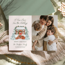 A New Home For the Holidays Moving Holiday Card