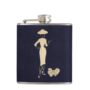 A New Look Vintage 1950s Fashion Hip Flask
