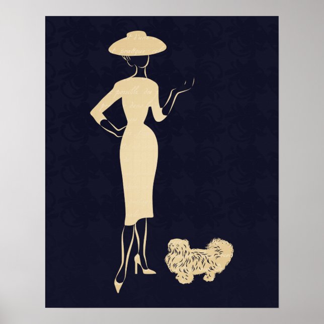 A New Look Vintage 1950s Fashion Poster (Front)