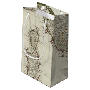 A new map of Italy with the islands of Sicily Small Gift Bag