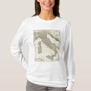 A new map of Italy with the islands of Sicily T-Shirt