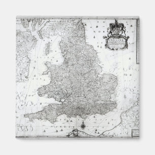 A New Map of the Kingdom of England Magnet