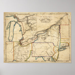 A New Map Of The Seat Of War Poster