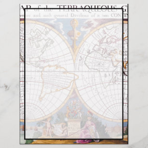 A New Map Of The Terraqueous Globe Letterhead