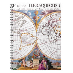 A New Map Of The Terraqueous Globe Notebook