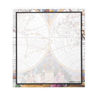 A New Map Of The Terraqueous Globe Notepad