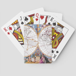 A New Map Of The Terraqueous Globe Playing Card