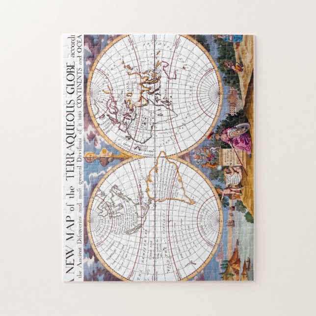 A New Map Of The Terraqueous Globe Puzzle (Vertical)