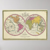 A New Map Of The World on the Globular Projection