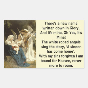 A New Name In Glory Rectangular Sticker