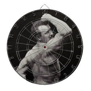 A New Pose by StrongMen Eugen Sandow Bodybuilding Dartboard