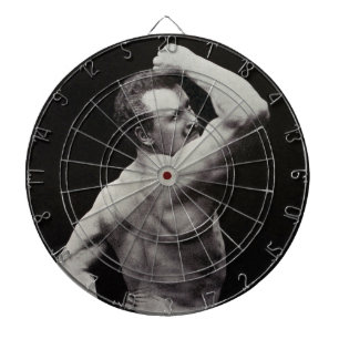 A New Pose by StrongMen Eugen Sandow Bodybuilding Dartboard