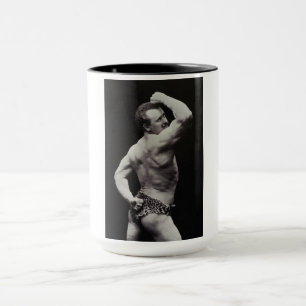A New Pose by StrongMen Eugen Sandow Bodybuilding Mug