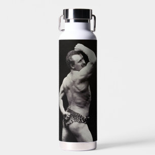 A New Pose by StrongMen Eugen Sandow Bodybuilding Water Bottle