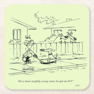 A New Ride Square Paper Coaster