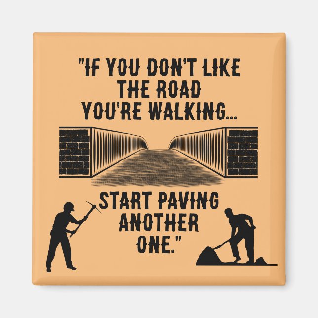 "A New Road" Magnet (Front)