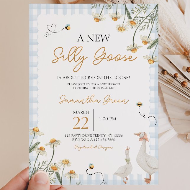 A New Silly Goose Baby Shower Invitation (Creator Uploaded)