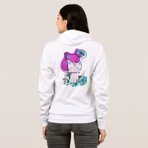 A new Trendy Colourful Cat lover Design Hoodie