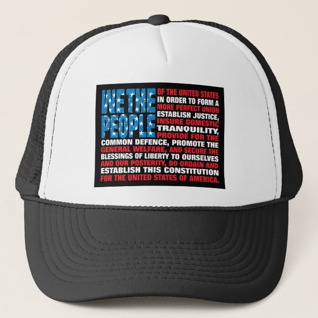 A New Twist on Old Glory Trucker Hat (Front)