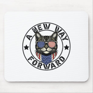 A New Way Forward Kamala Harris 2024 Childless Cat Mouse Pad