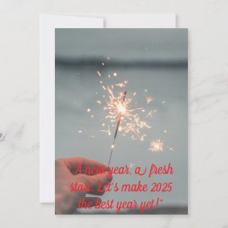 "A new year, a fresh start. Let's make 2025 Invitation