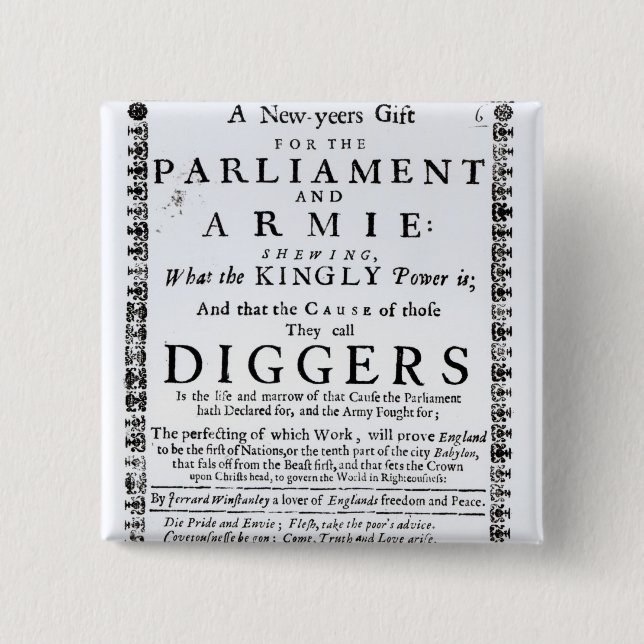 A New Year's Gift 15 Cm Square Badge (Front)