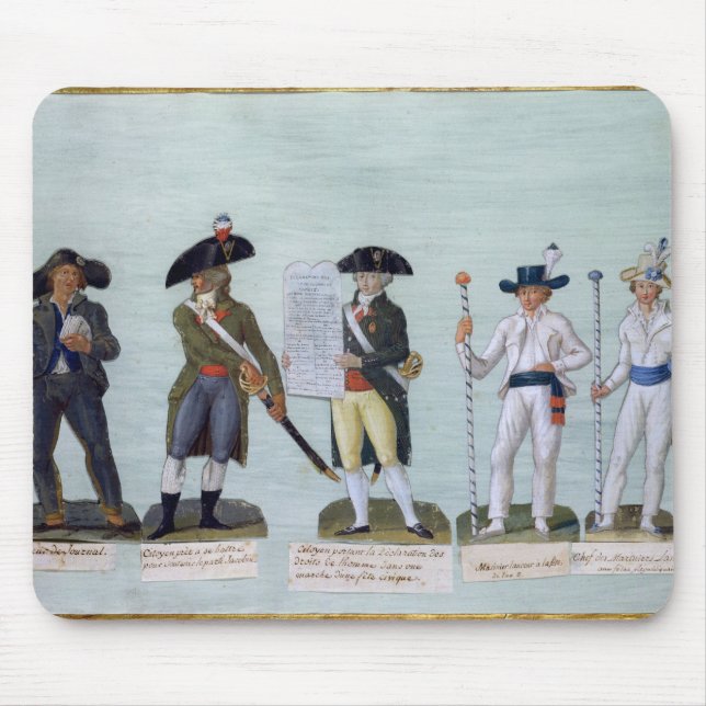 A Newspaper Seller, a Citizen Ready to Fight Mouse Pad (Front)