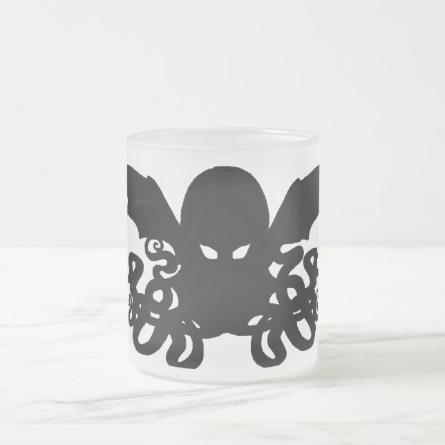 A Nice Steaming Cup of Cthulhu - Frosted Mug (Center)